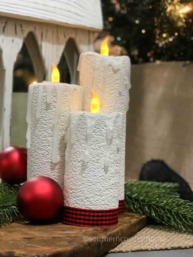 How to Make a Pool Noodle Christmas Candle Southern Crush at Home