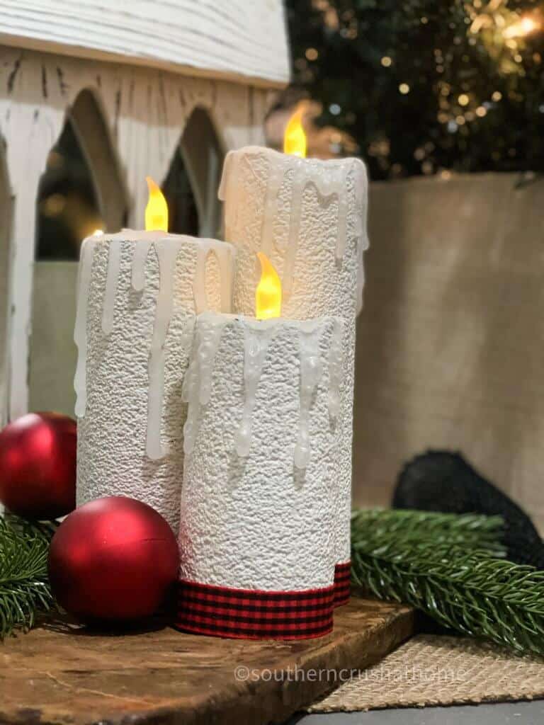 How to Make a Pool Noodle Christmas Candle