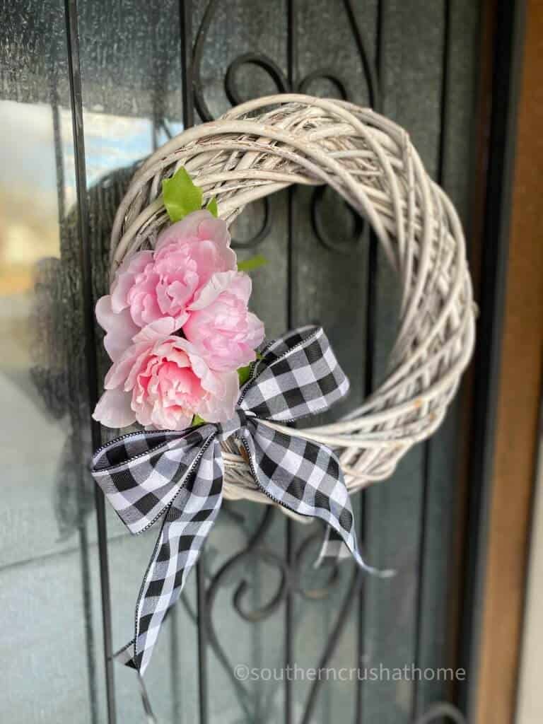 single bow on wreath