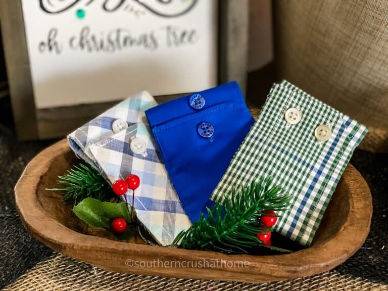 Gift Card Holder DIY (using Upcycled Men’s Shirt)