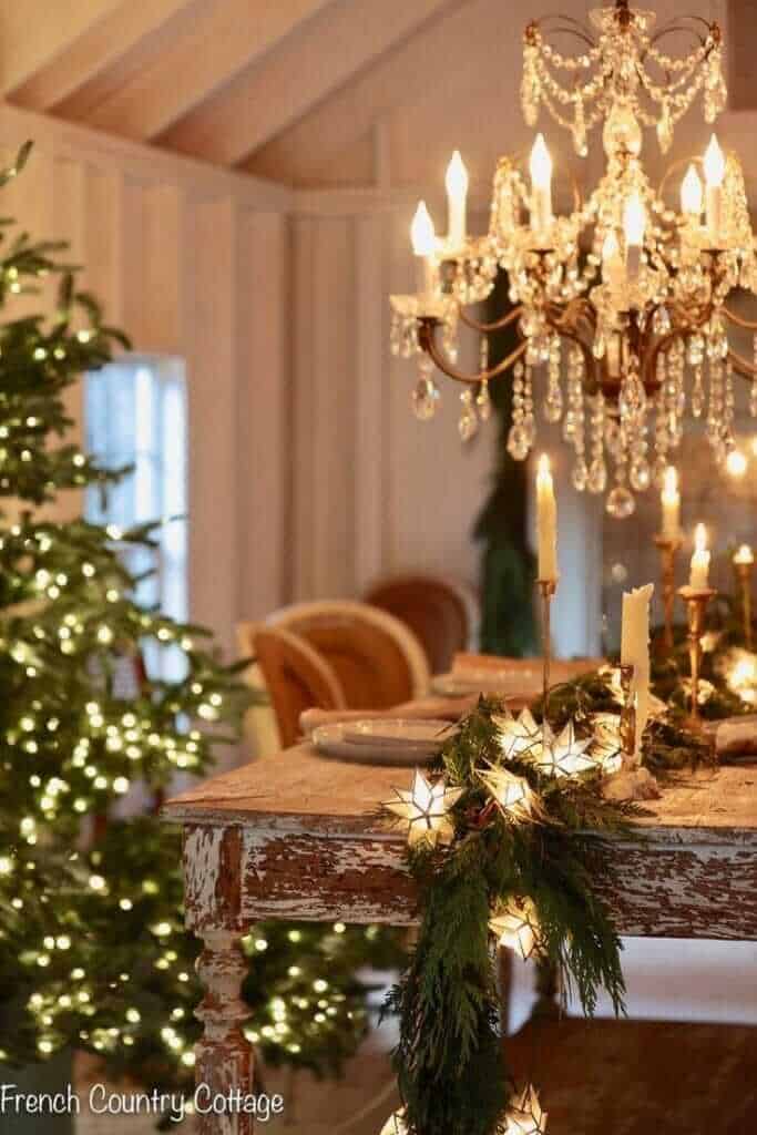 christmas dining room