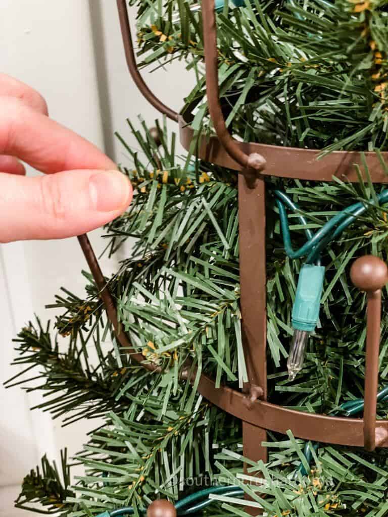 christmas tree in mug stand