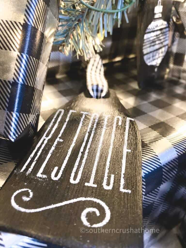 rejoice tag for christmas gift