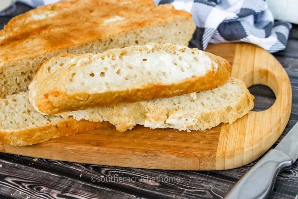 sliced homemade bread
