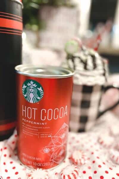 starbucks hot cocoa can peppermint