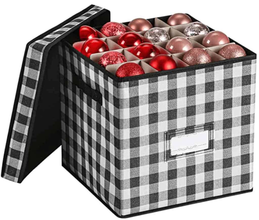 Buffalo check Ornament Storage Box