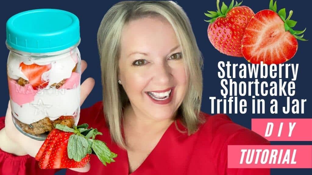 mason jar trifle with aqua lid youtube thumbnail