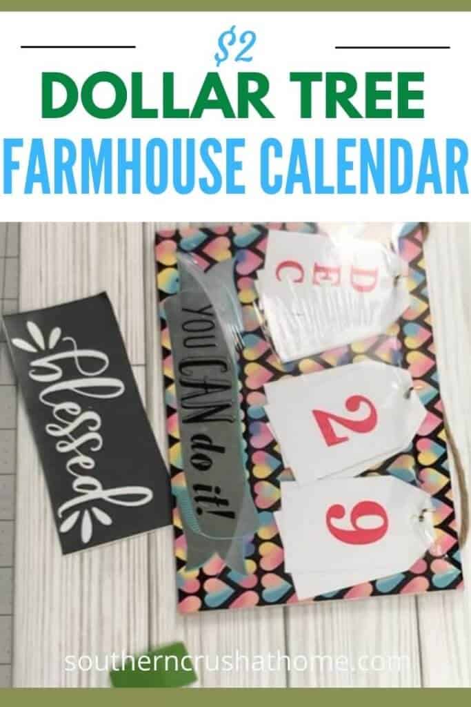 farmhouse calendar pin image with text