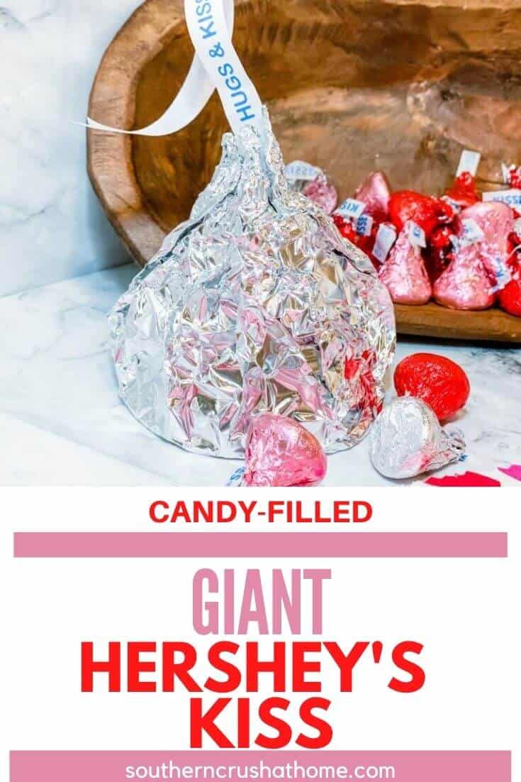 giant hershey's kiss diy pin image with text