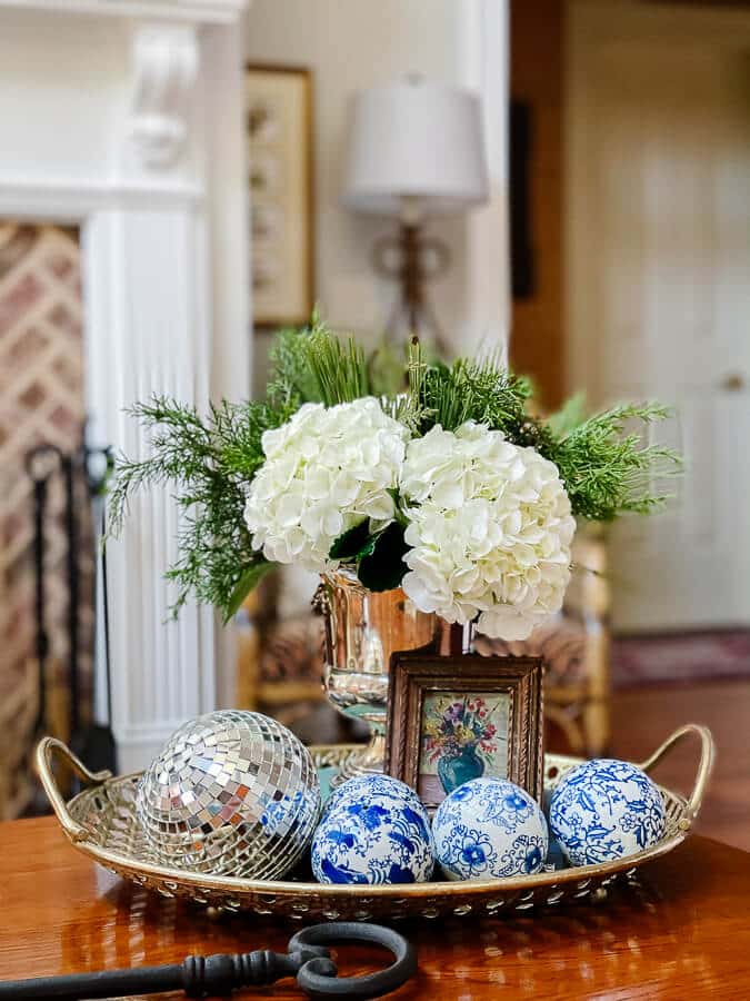 winter floral arrangement