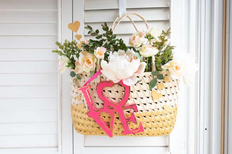 love purse with flowers