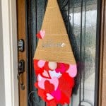 valentines day gnome door decor