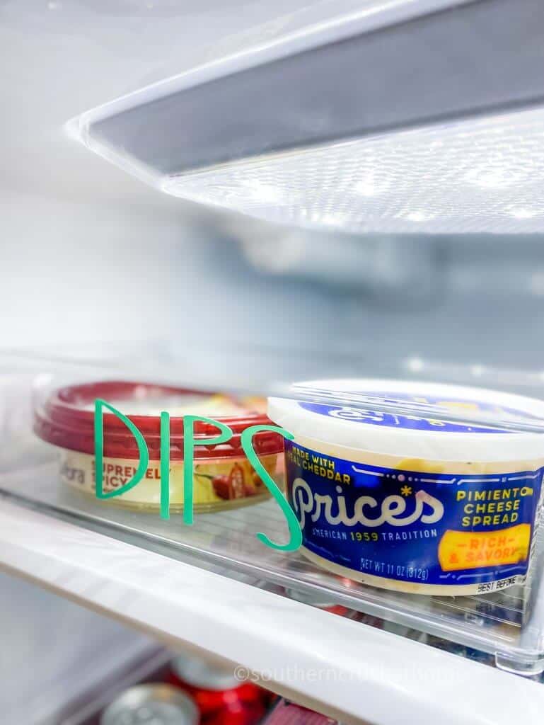 dips labeled container