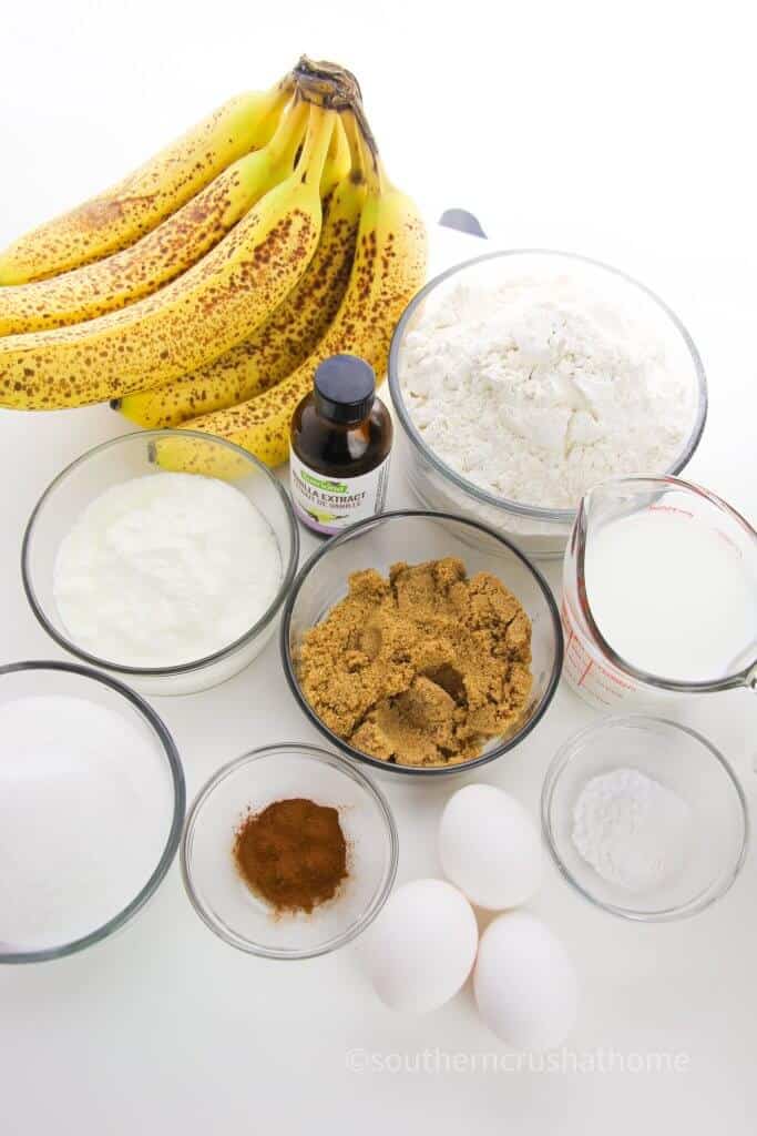 ingredients for banana cake