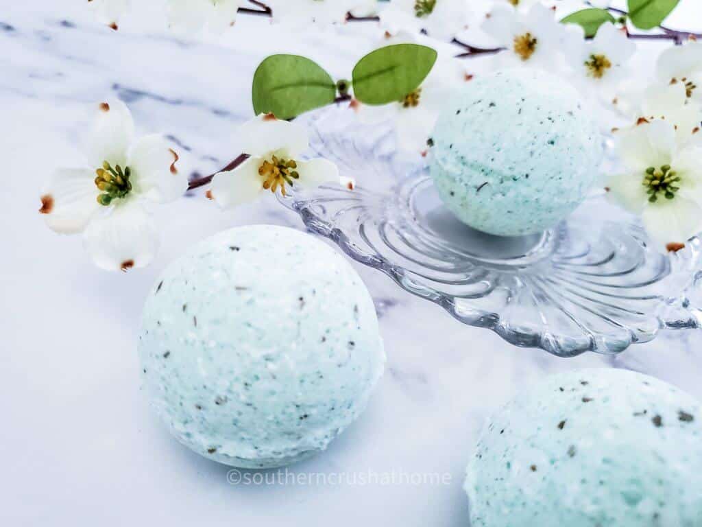 bath bombs on counter