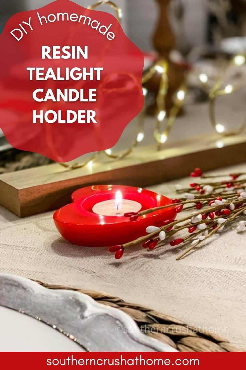 resin candle holder tea light
