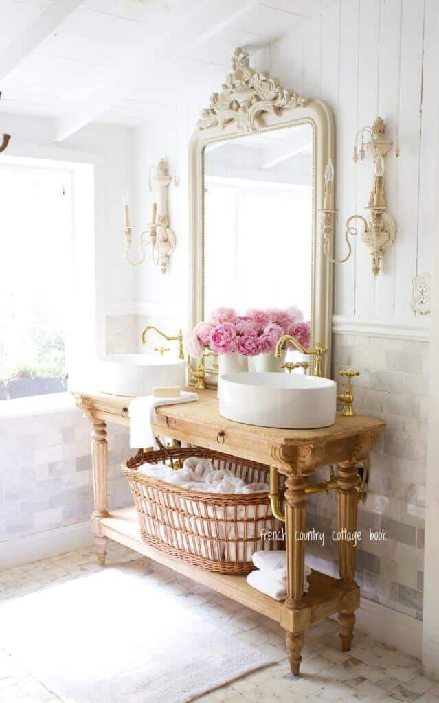 french country bathroom