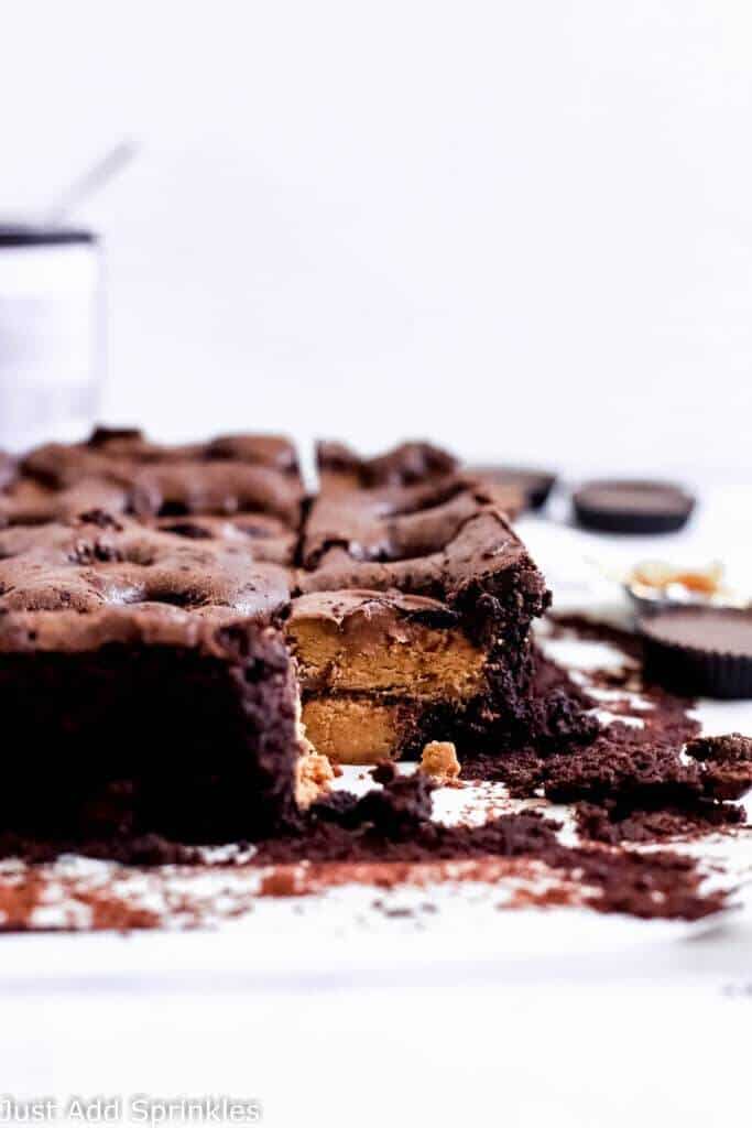 peanut butter cup brownies