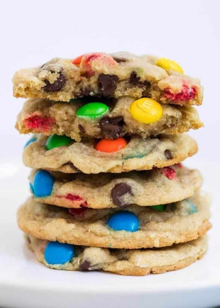 stack of easter cookies