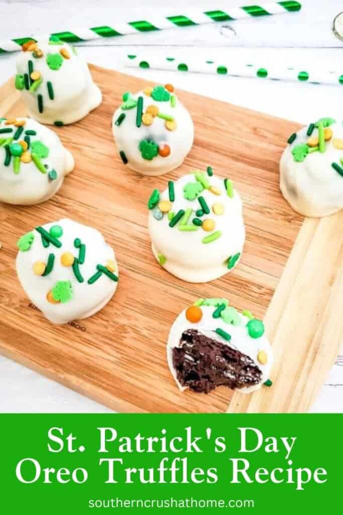 St. Patrick's Day Oreo Truffles Recipe PIN