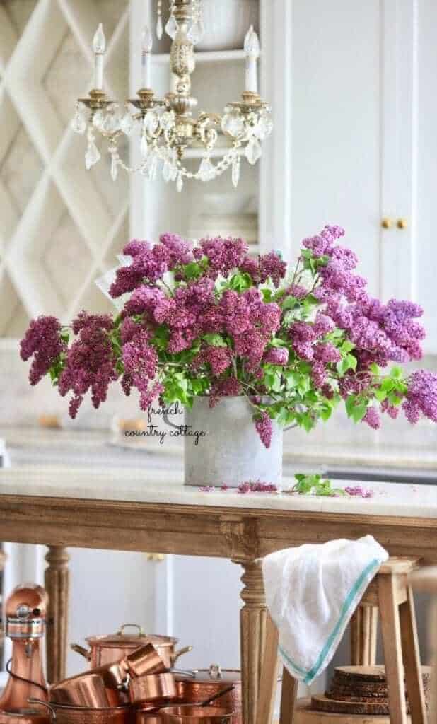 lilacs in vase