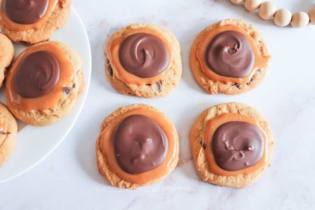 buckeye cookies on sheet pan