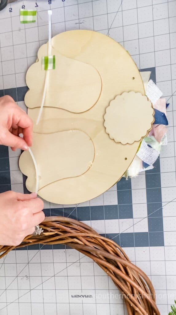 making template for felt bunny feet