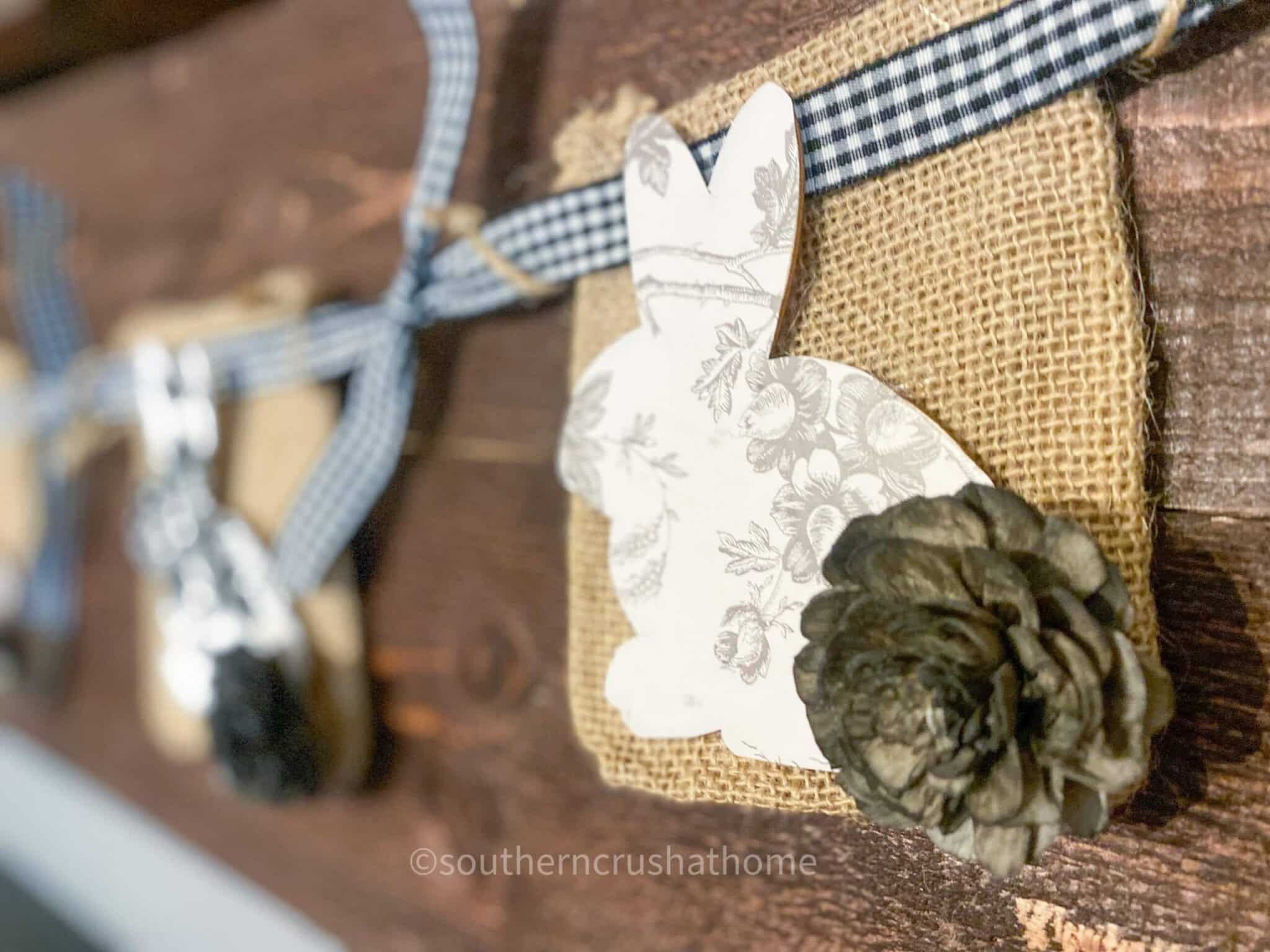 Dollar Tree Easter Bunny Banner - Southern Crush at Home