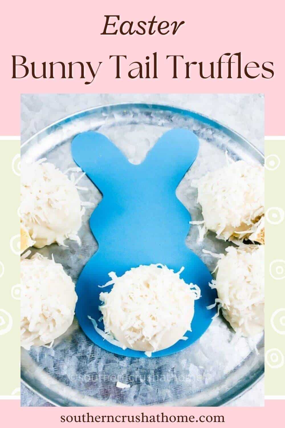 easter bunny tail truffles pin