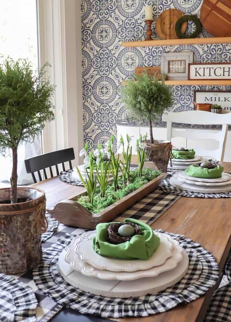 spring tablescape