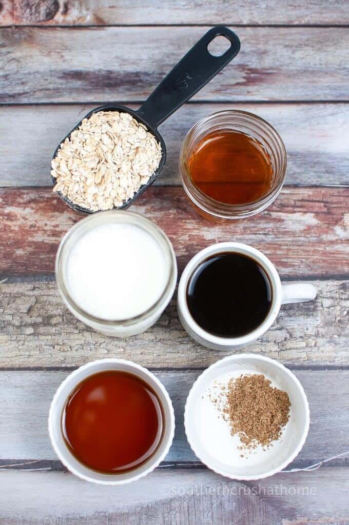 overnight oats ingredients