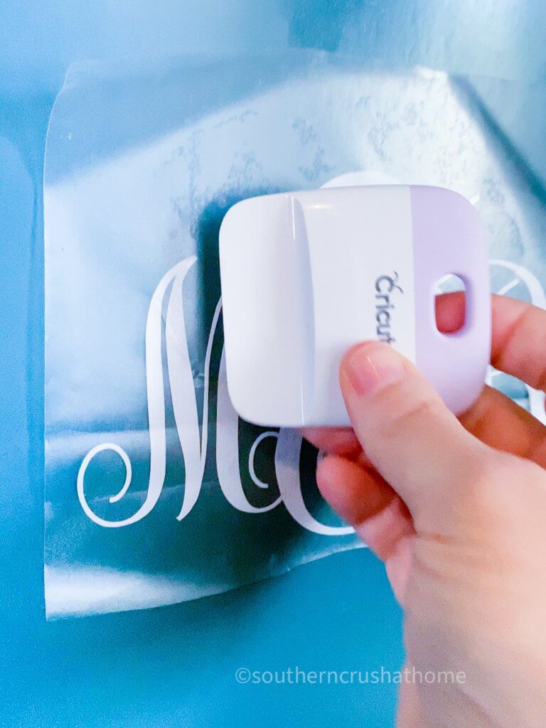 applying monogram