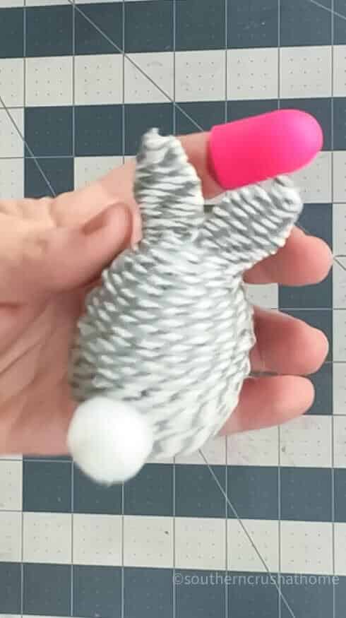 bunny tail on Easter eggs