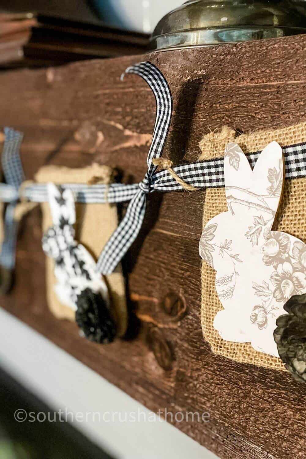 Dollar Tree Easter Bunny Banner - Southern Crush at Home