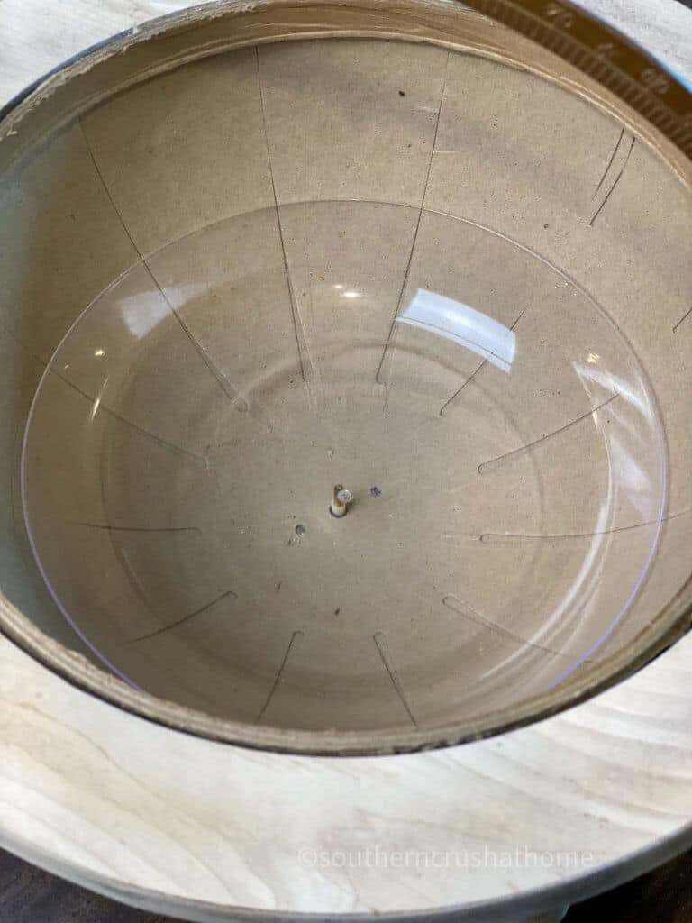 clear plastic drip bowl