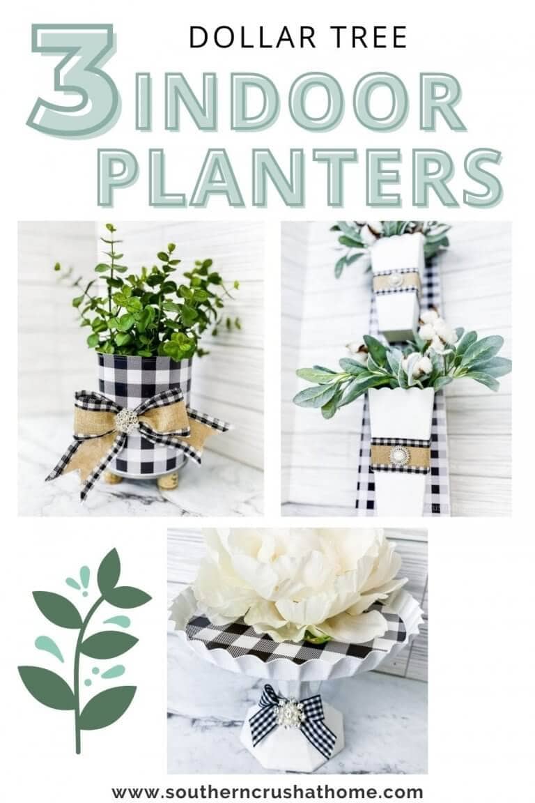 Easy Indoor Planter Ideas (using Dollar Tree Vinyl)