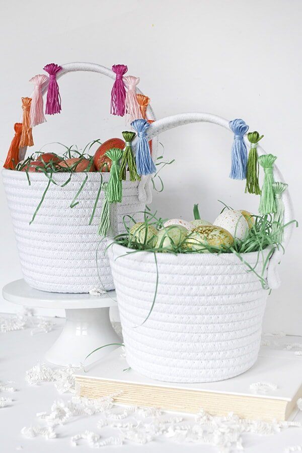 DIY Tassel Easter Baskets