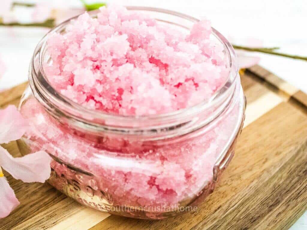 sugar scrub close up