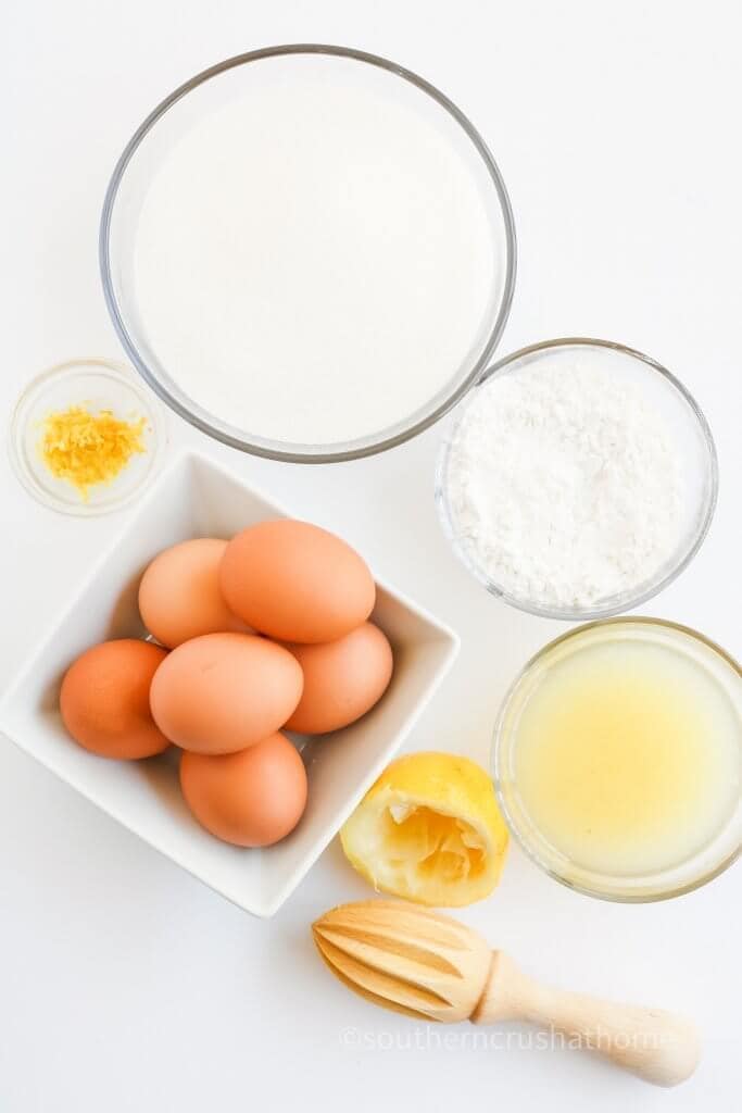 ingredients for lemon bars