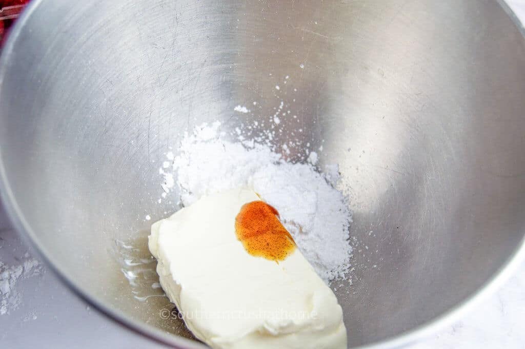 mixing ingredients for lemon ice box
