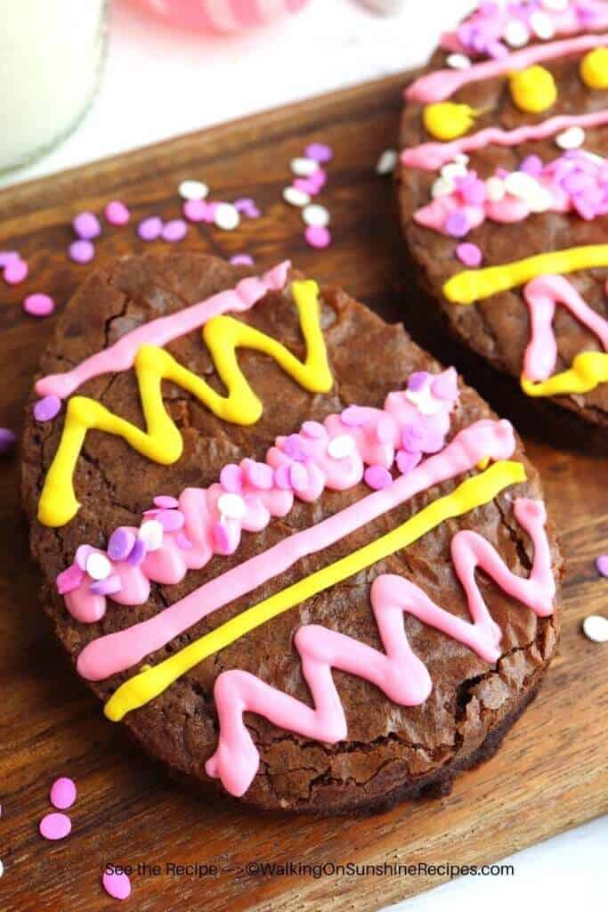 Easter egg brownies