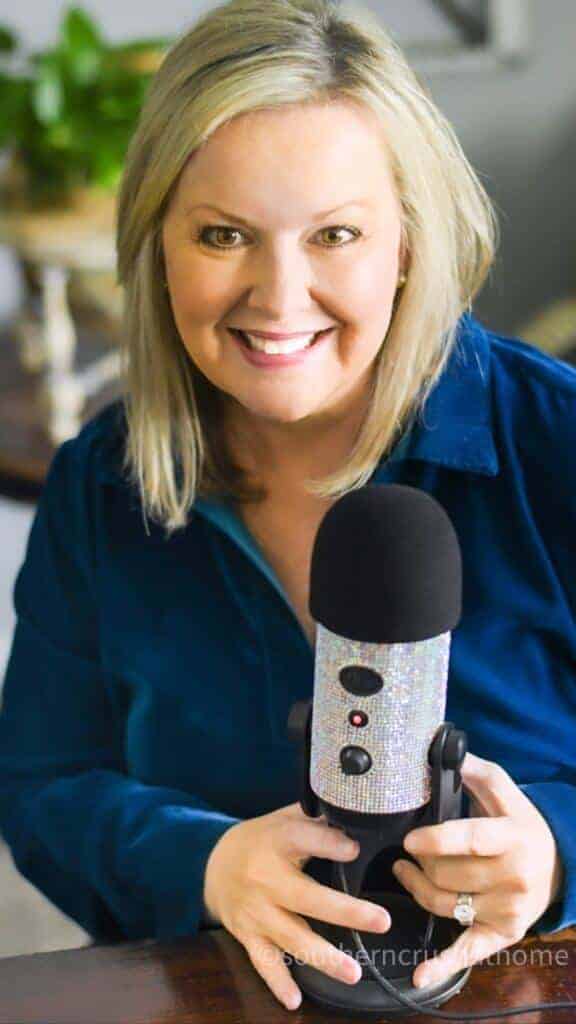 Melanie Ferguson Podcast Microphone