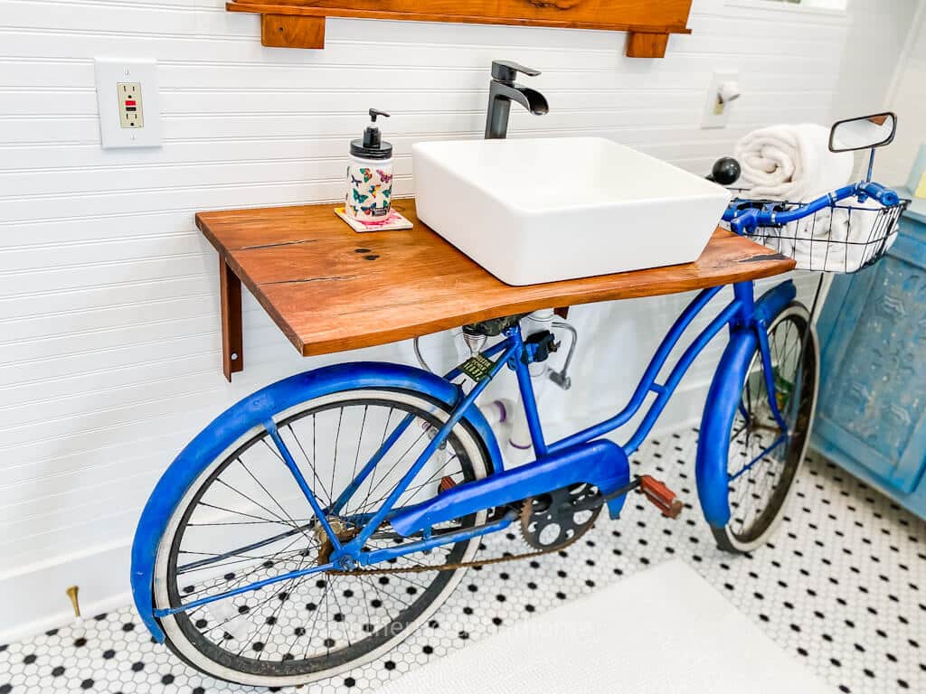 bicycle sink view