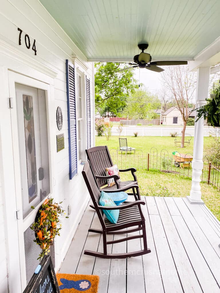 front porch at annabellas studio