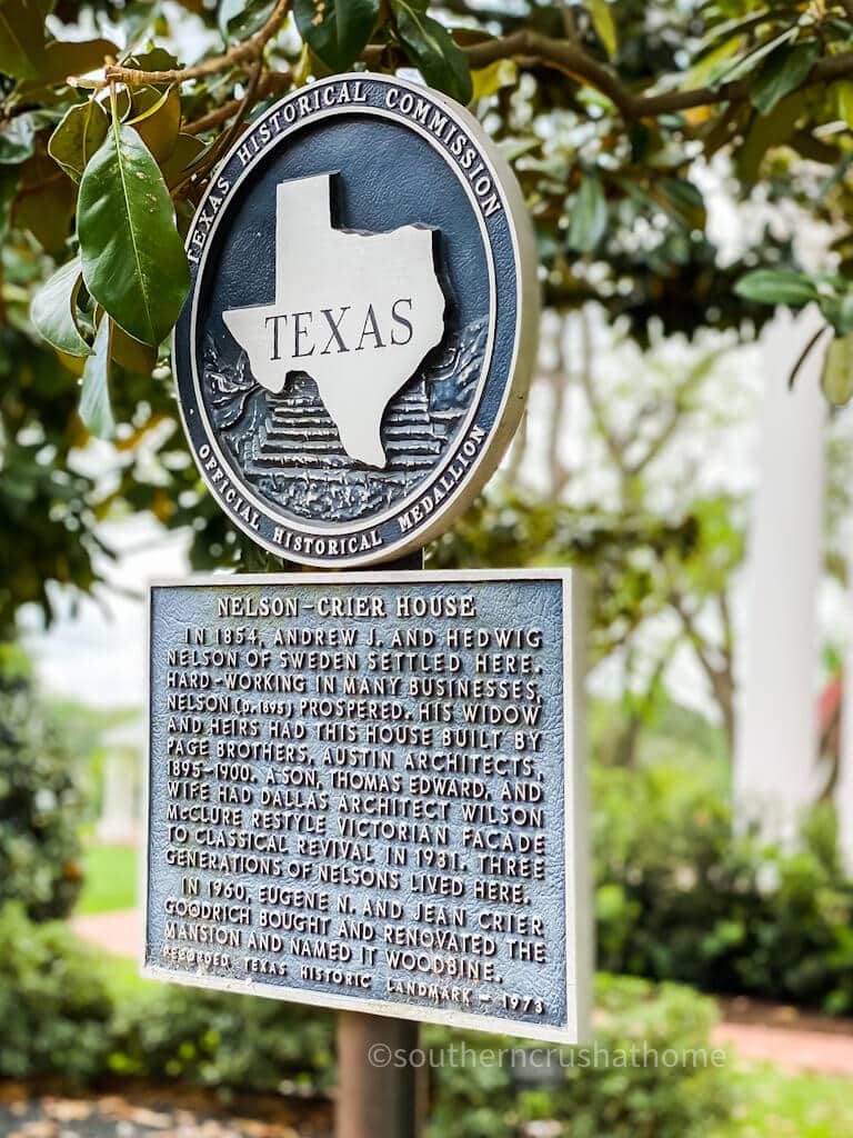 woodbine mansion historical marker