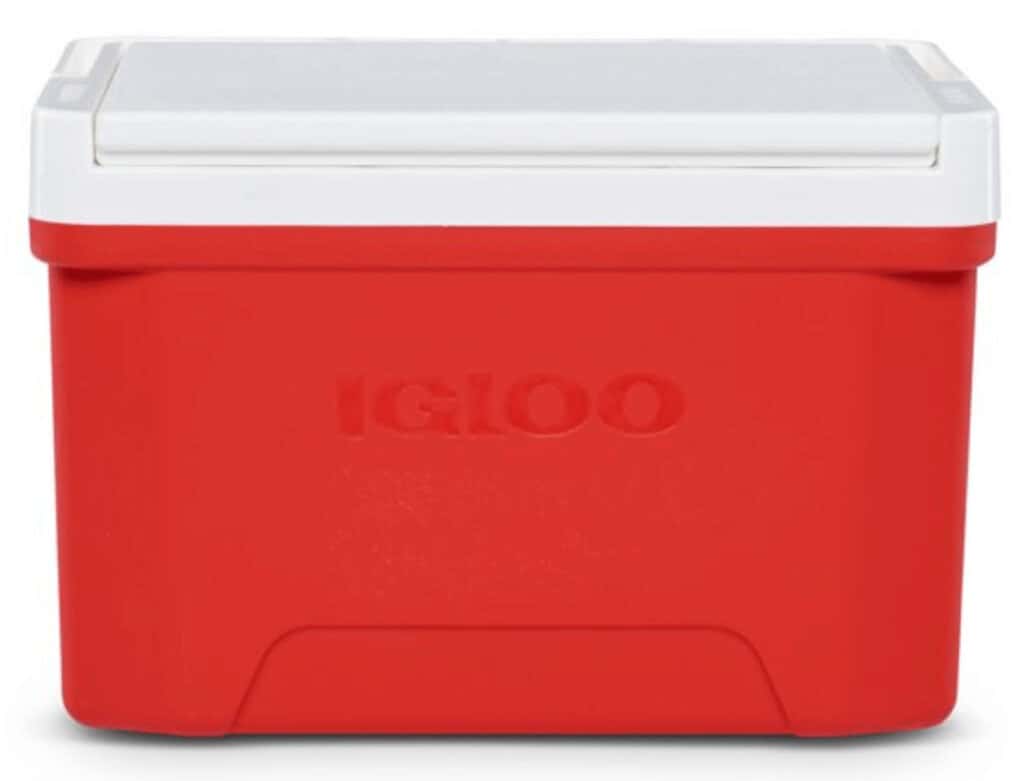 small red cooler