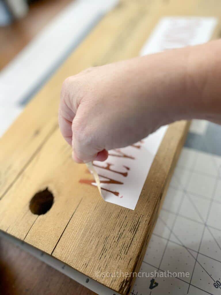 removing stencil from swing