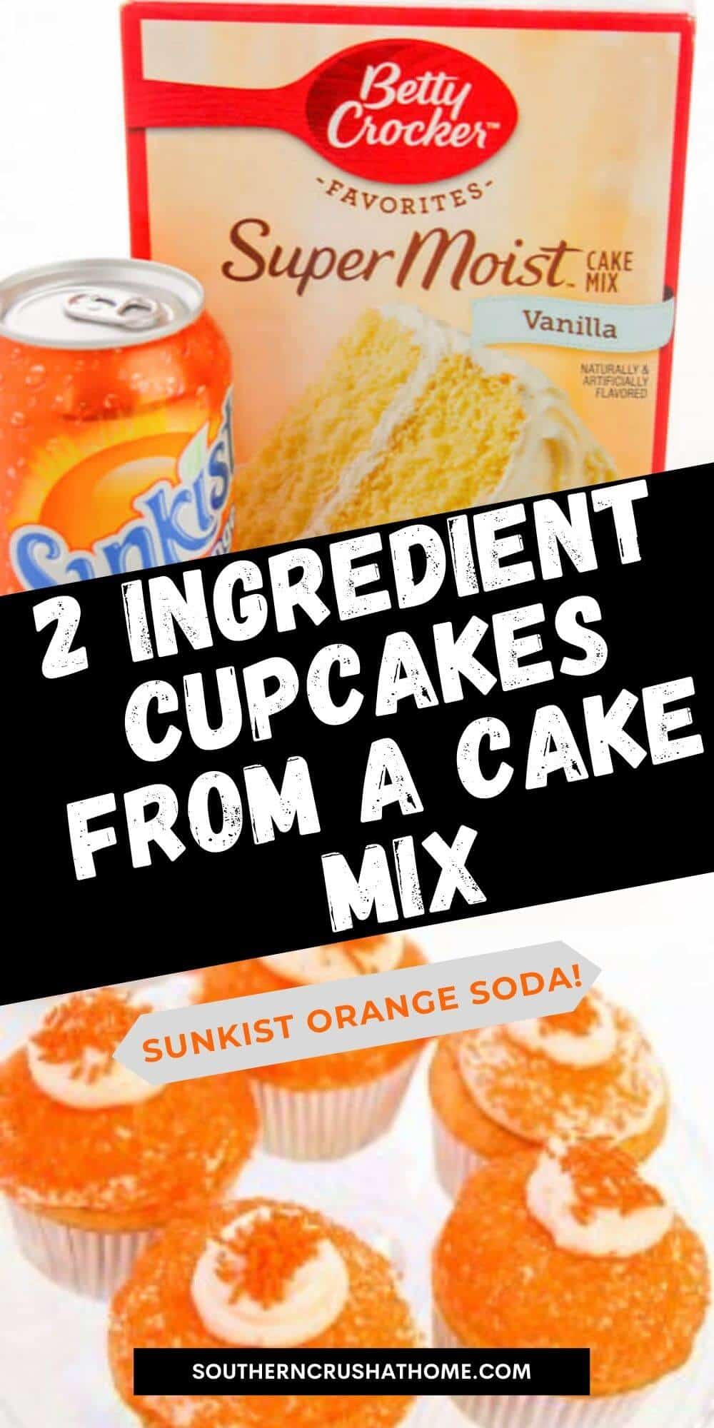 sunkist orange soda cupcakes from a box