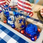 close up of dough bowl centerpiece