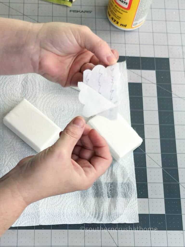 applying image to soap